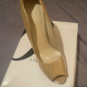 Nine West | Shoes | Nine West Nude Peeptoe Pumps | Poshmark